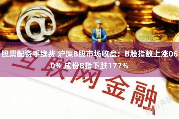 股票配资手续费 沪深B股市场收盘：B股指数上涨060% 成份B指下跌177%